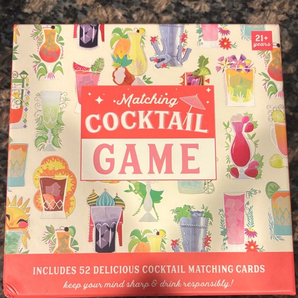 Eccolo Matching Cocktail Game - Vibrant Card Set